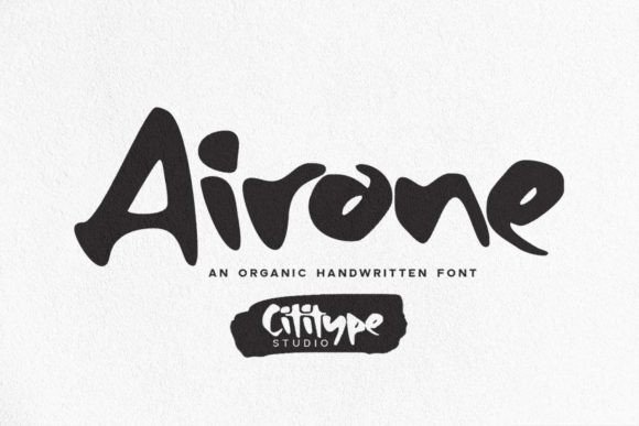 Airone: A Hand-Drawn Script Font for Authentic Branding