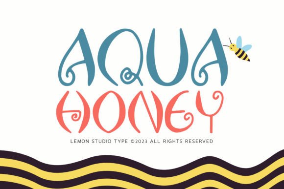 Aqua Honey: A Charming Display Font for Small Business Branding