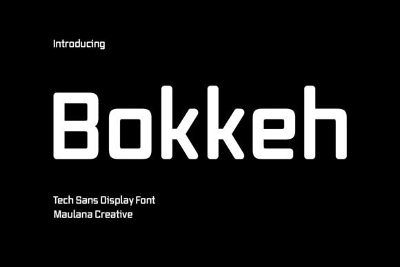 Bokkeh: A Futuristic Display Font for Editors