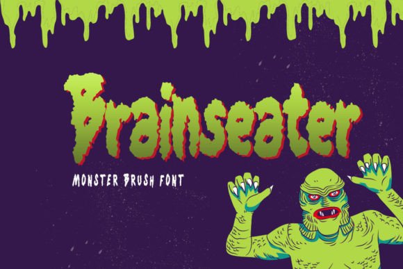 Brainseater: A Display Font With Raw Edge and Personality