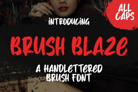Brush Blaze: A Natural-Texture Display Font for Digital Branding