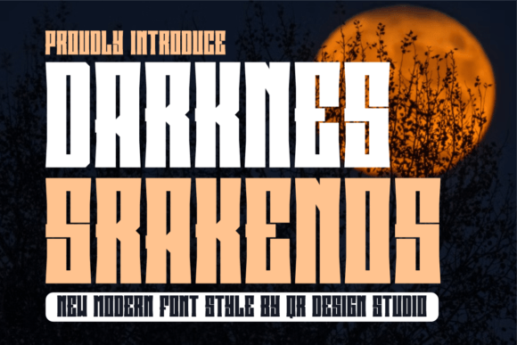 Darknes Srakenos: A Display Font That Elevates Real Small Business Branding