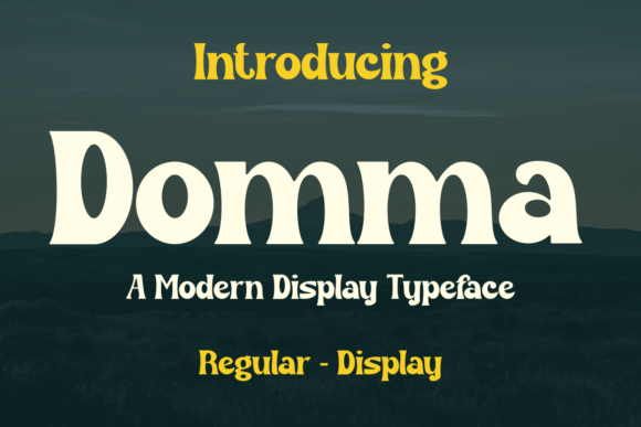 Domma Typeface: A Bold Display Font for Editorial Designers