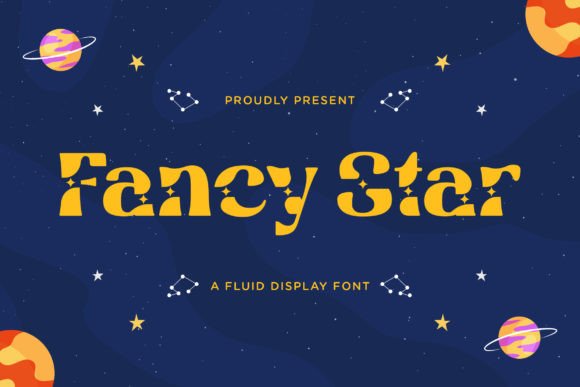 Fancy Star: A Celestial Display Font for Stunning Brand Design