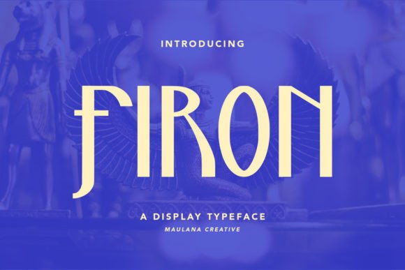 Firon: A Sharp Geometric Display Font That Commands Attention