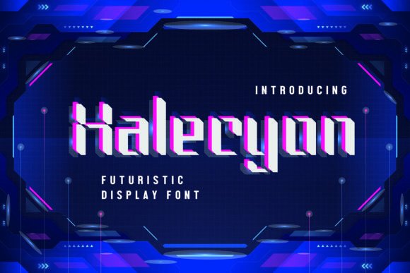 Halecyon: A Futuristic Font for Bold Branding