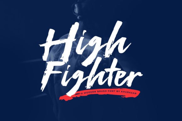 High Fighter Font: A Dynamic Brush Display Typeface for Web Design