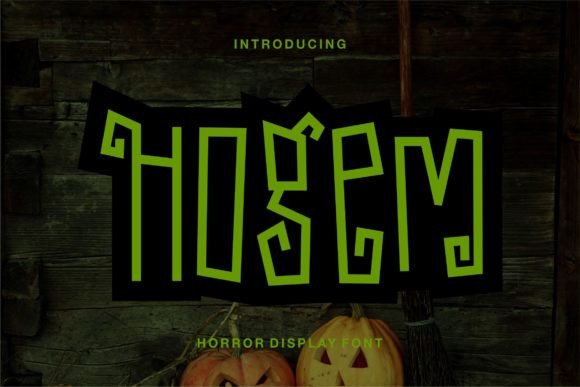 Hogem: A Spooky Display Font That Pops on the Web