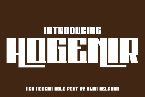 Hogenir: A Bold Display Font for Crafters and Sellers