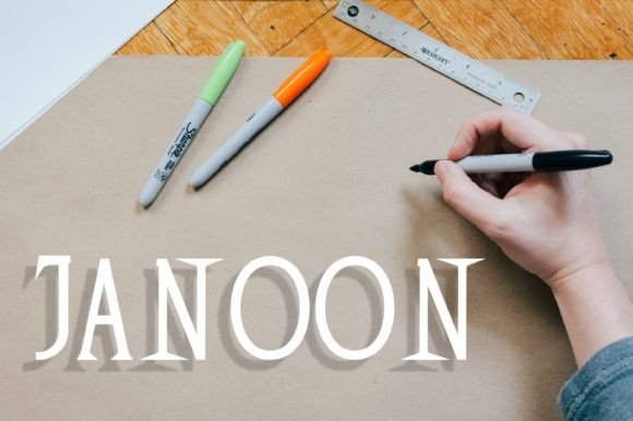 Janoon: A Display Font That Makes Handmade Designs Shine