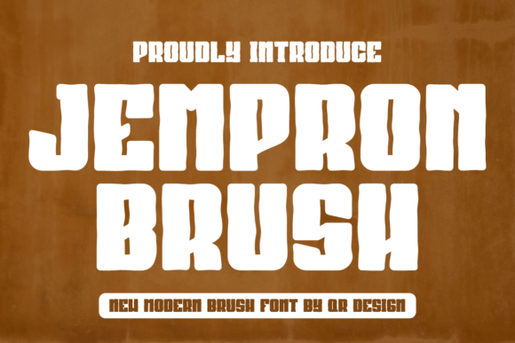 Jempron Brush: A Bold Display Font for Product Makers