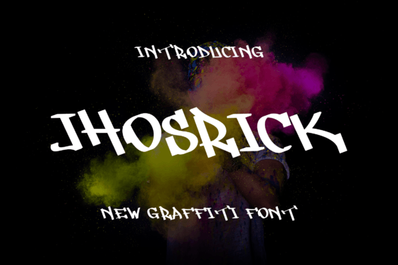 Jhosrick: A Bold Graffiti Display Font for Makers and Sellers