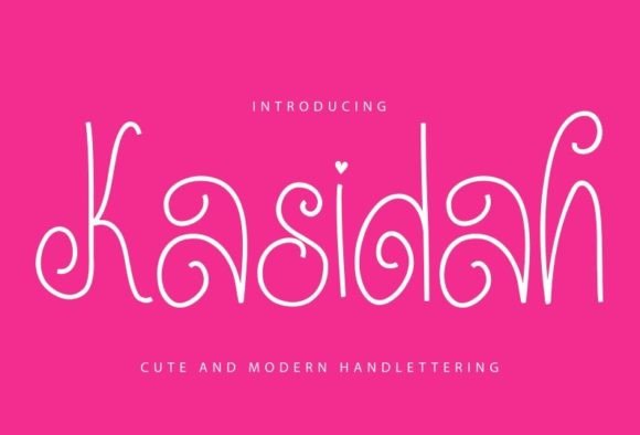 Kasidah: A Handwritten Display Font with Editorial Grace