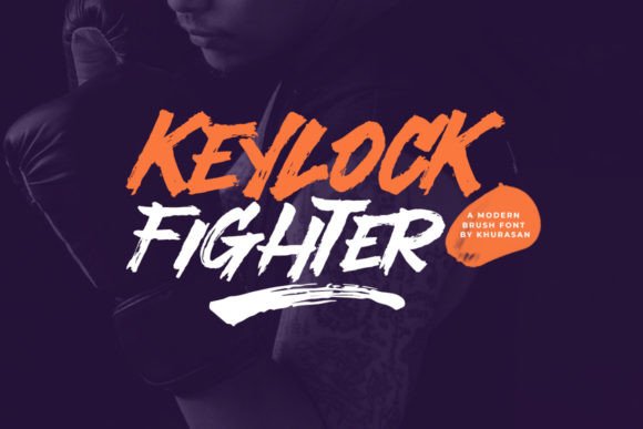 Keylock Fighter: A Brush Font for Playful Editorial Design