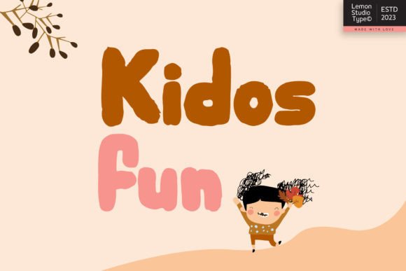 Kidosfun: A Cheerful Display Font for Handmade Designs