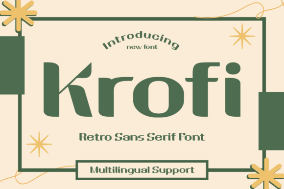 Krofi: The Retro Sans-Serif Display Font for Brand Builders