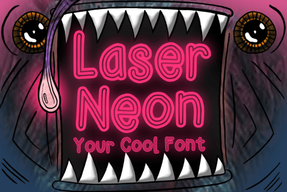 Laser Neon: A Display Font That Ignites Digital Campaigns