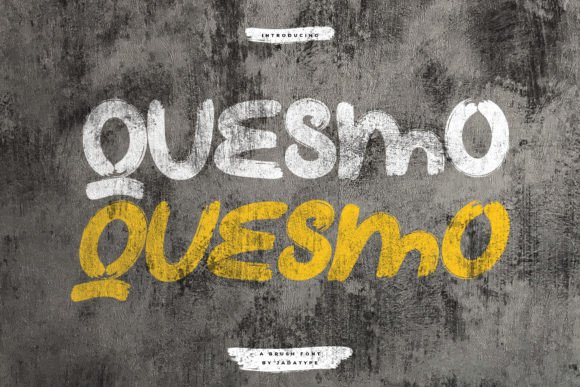 Quesmo: A Bold Brush Font for Campaigns That Demand Attention