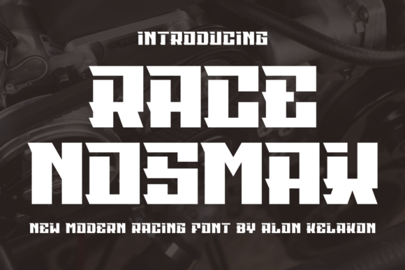 Race Nosmax: A Display Font for Bold Editorial Design
