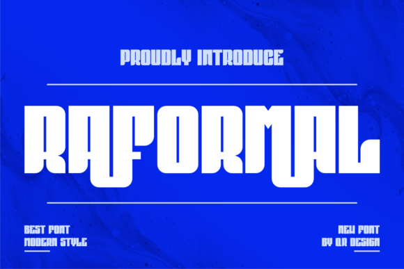 Raformal: A Bold Display Font for Editorial Design