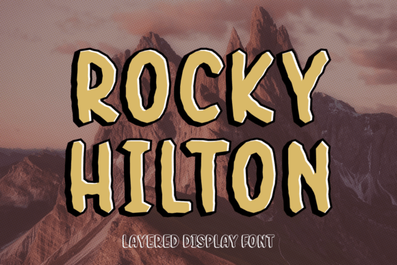 Rocky Hilton: A Bold Display Font for Digital Impact
