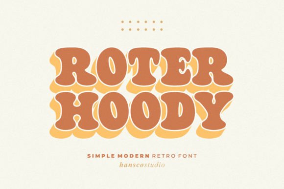 Roter Hoody: A Retro Serif Display Font with Editorial Warmth