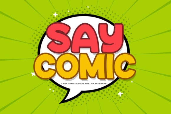 Say Comic: A Playful Display Font for Editorial Design