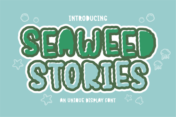 Seaweed Stories: A Sharp Geometric Display Font for Bold Web Branding