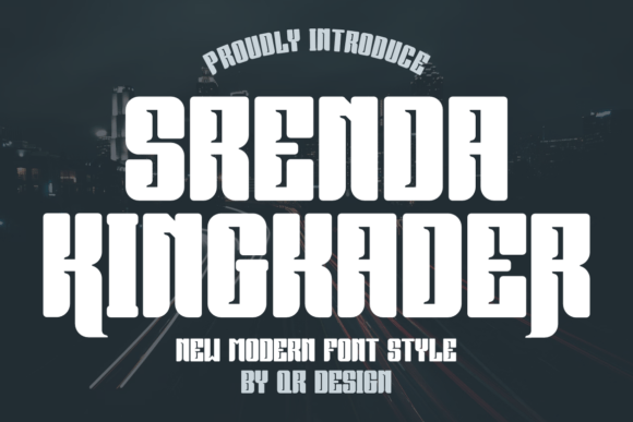Srenda Kingkader: A Bold Display Font for Authentic Branding